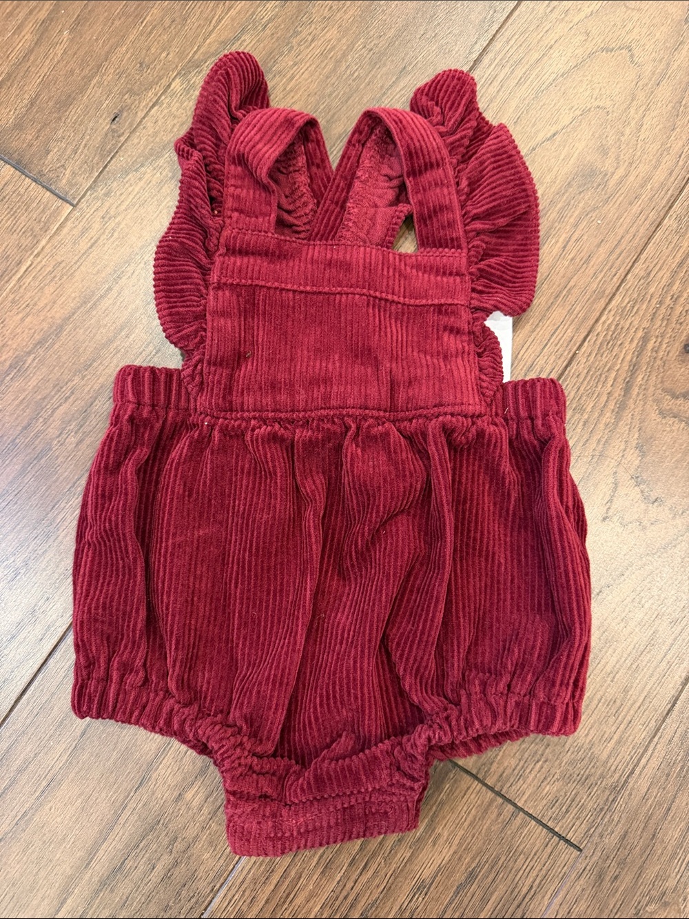 Old Navy Ruffled Corduroy Overall Romper 0-3 Months NWT - C39-112